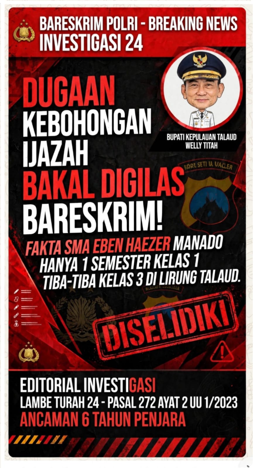 Dugaan Ijasah Welly Titah