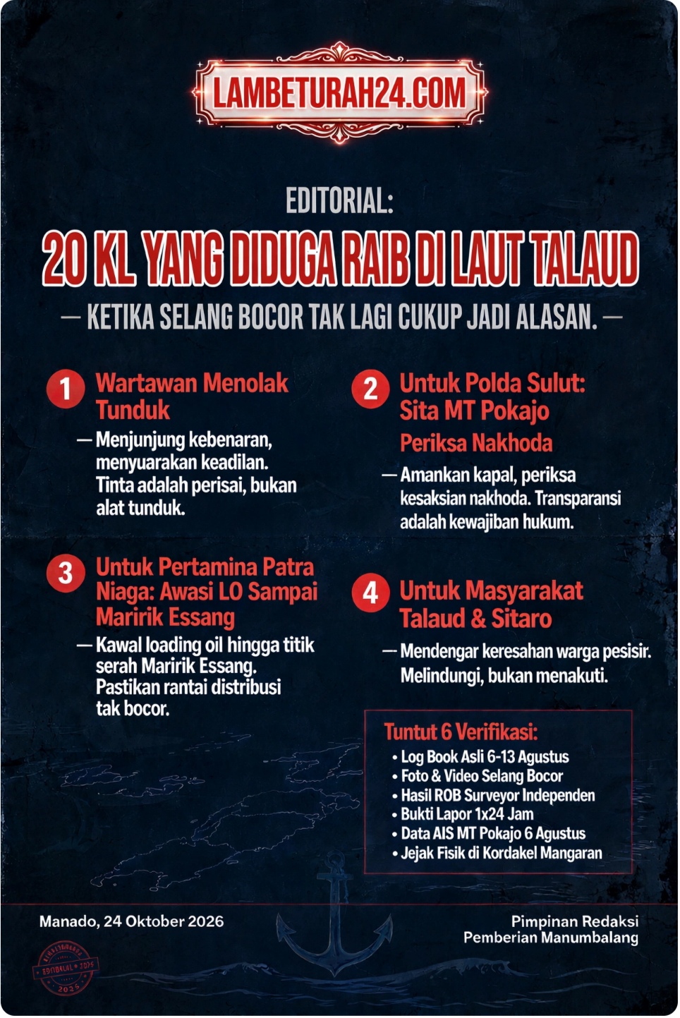 Editorial Lambeturah24.com, 24 Oktober 2026